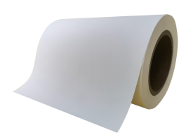 75mic synthetic PP/water adhesive/80g white glassine